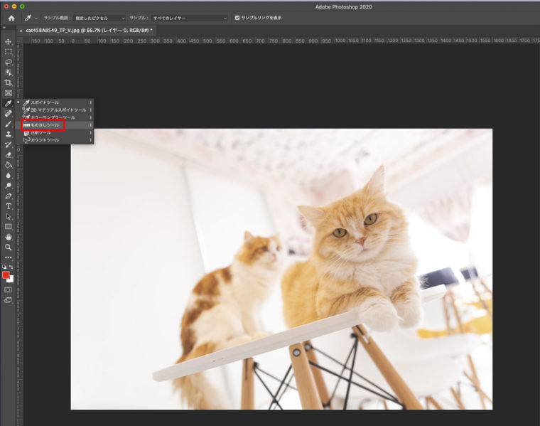 Photoshop 斜めになっている写真を水平にしたい 傾き調整には物差しツールが便利 ゆきぽぴ